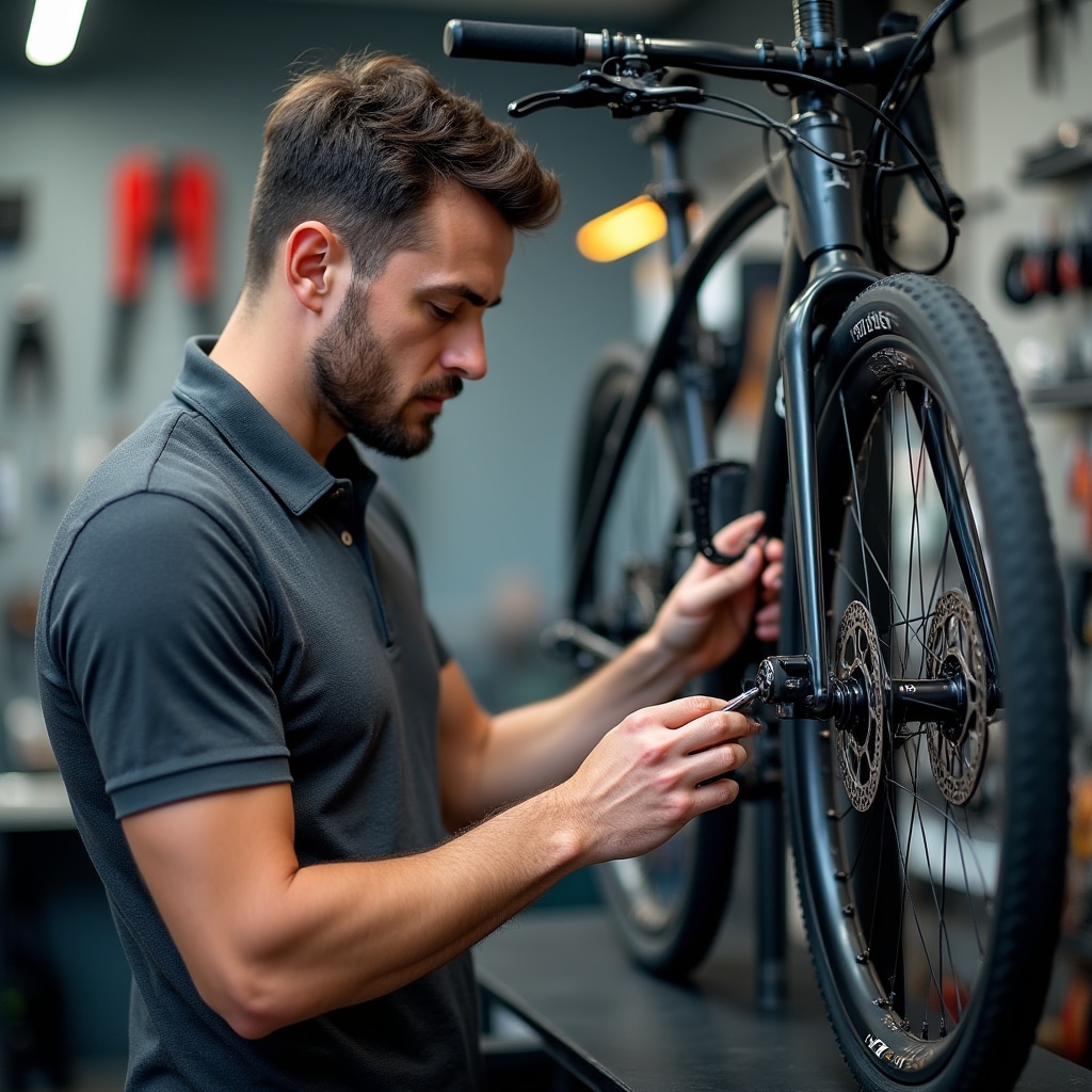 Regolazione freni bicicletta da parte del tecnico