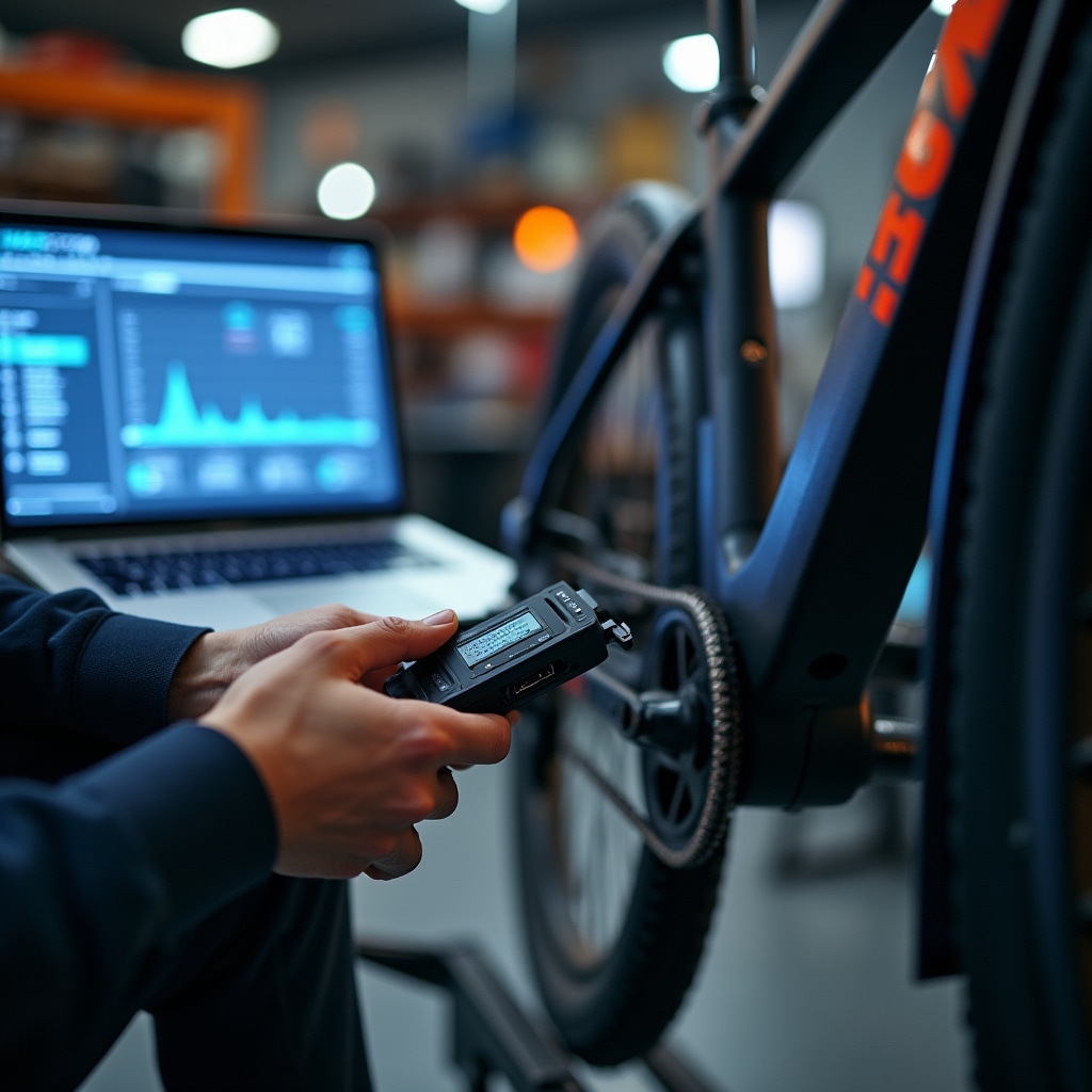 Diagnostica elettronica su bici elettrica